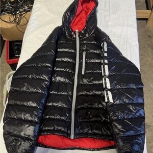 Guess Black and Red Puffer Jacket